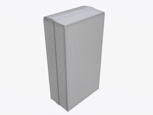 plastic coffee bag packet 02 mock-up Model 3D
