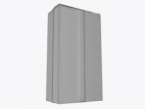 plastic coffee bag packet 02 mock-up Model 3D
