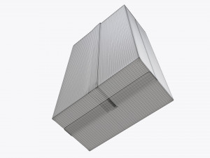 plastic coffee bag packet 02 mock-up Model 3D