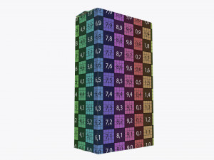 plastic coffee bag packet 02 mock-up Model 3D