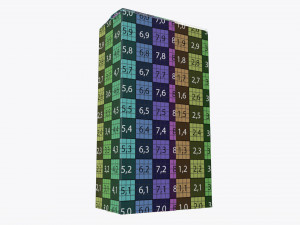 plastic coffee bag packet 02 mock-up Model 3D