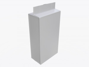 plastic coffee bag packet 03 mock-up 3D Model