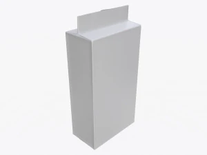 Maqueta de paquete de bolsa de caf&eacute; de pl&aacute;stico 03 Modelo 3D