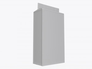 plastic coffee bag packet 03 mock-up 3D Model