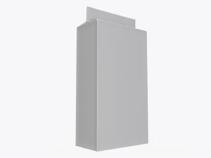 plastic coffee bag packet 03 mock-up 3D Model