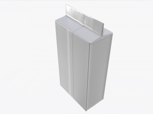 plastic coffee bag packet 03 mock-up 3D Model