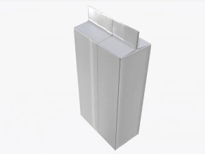 plastic coffee bag packet 03 mock-up 3D Model