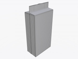 plastic coffee bag packet 03 mock-up 3D Model