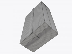 plastic coffee bag packet 03 mock-up 3D Model