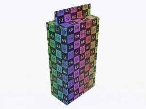 plastic coffee bag packet 03 mock-up 3D Model