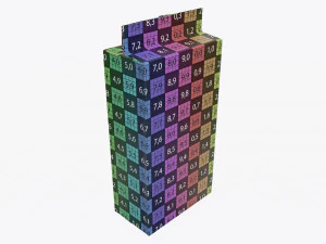 plastic coffee bag packet 03 mock-up 3D Model