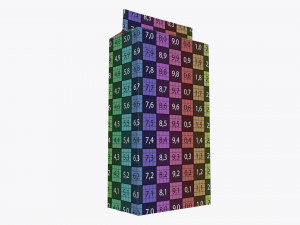 plastic coffee bag packet 03 mock-up 3D Model