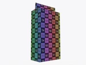 plastic coffee bag packet 03 mock-up 3D Model