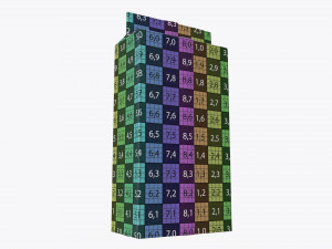 plastic coffee bag packet 03 mock-up 3D Model
