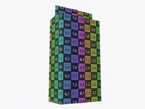 plastic coffee bag packet 03 mock-up 3D Model