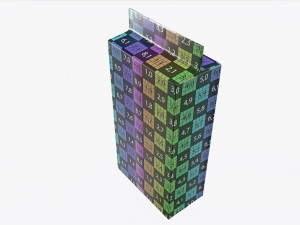plastic coffee bag packet 03 mock-up 3D Model