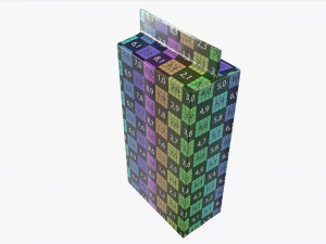 plastic coffee bag packet 03 mock-up 3D Model