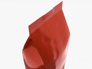 plastic coffee bag packet large mock-up 3D Model