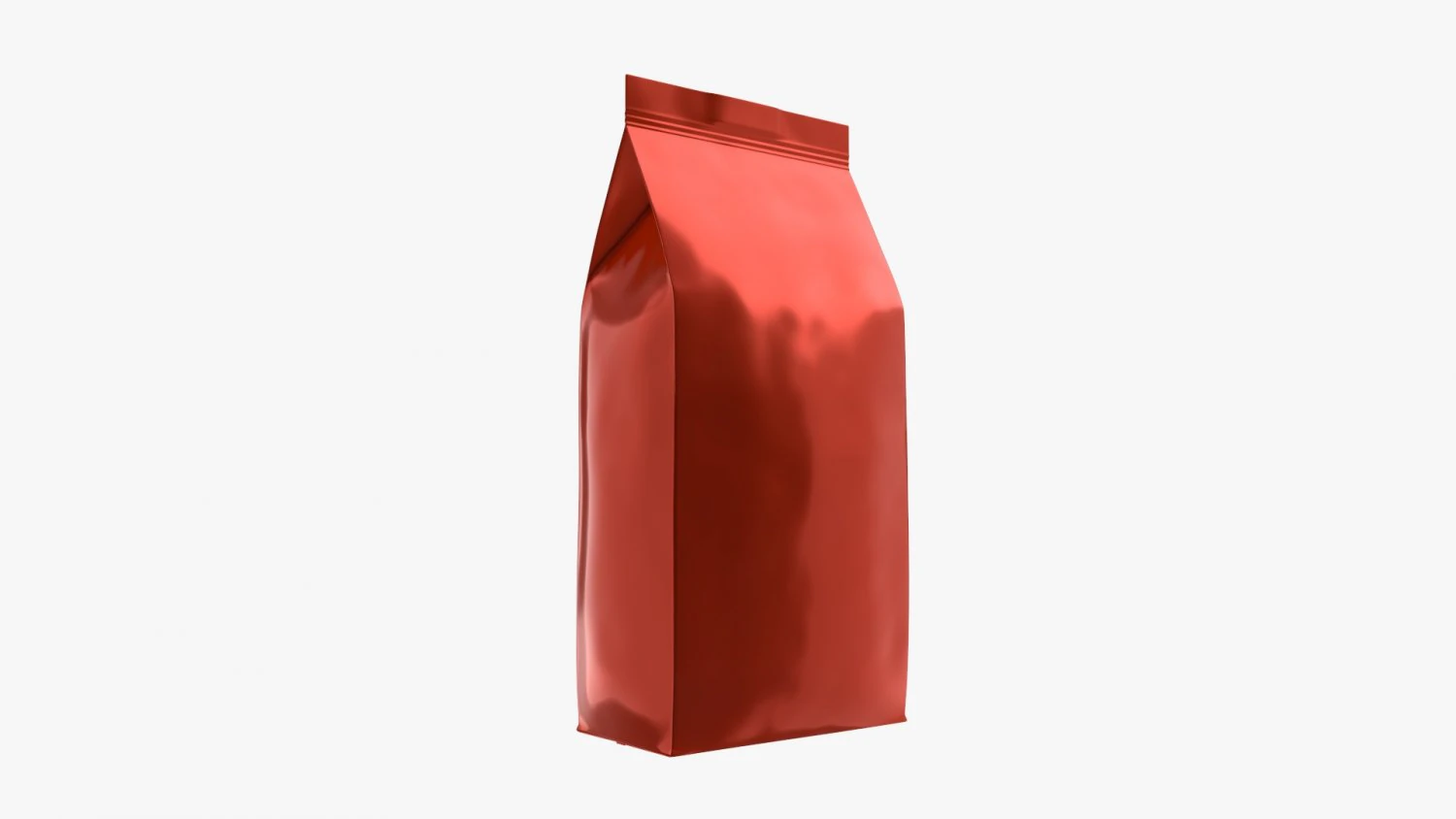 plastic coffee bag packet medium mock-up 3D Model .c4d .max .obj .3ds .fbx .stl .blend 
