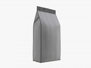 plastic coffee bag packet medium mock-up 3D Модель