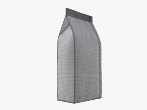 plastic coffee bag packet medium mock-up 3D Модель