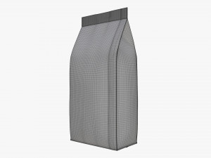 plastic coffee bag packet medium mock-up 3D Модель