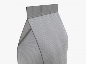 plastic coffee bag packet medium mock-up 3D Модель