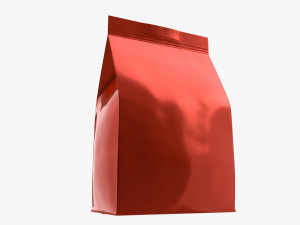 plastic coffee bag packet small mock-up 3D Model
