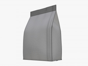 plastic coffee bag packet small mock-up 3D Model