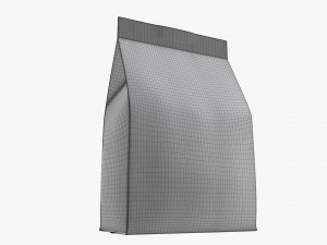 plastic coffee bag packet small mock-up 3D Model