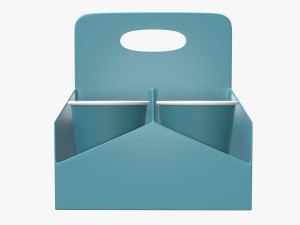 plastic paper coffee cup tray 3D Модель