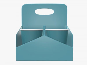 plastic paper coffee cup tray 3D Model