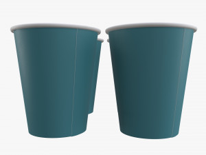 plastic paper coffee cup tray 3D Модель