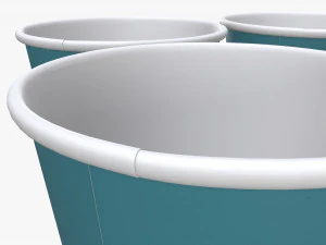 plastic paper coffee cup tray 3D Model