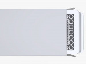 playing card set in opened box Model 3D