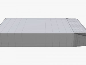 playing card set in opened box Model 3D