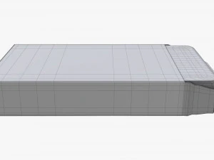 playing card set in opened box 3D Model