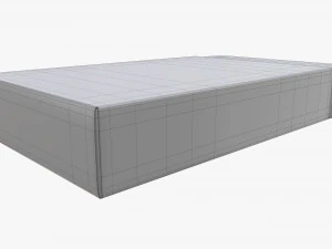 playing card set in opened box 3D Model