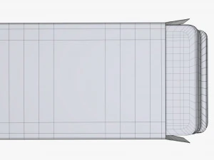 playing card set in opened box 3D Model