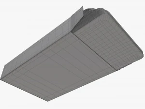 playing card set in opened box 3D Model