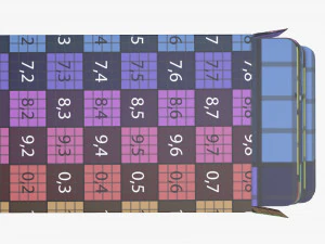playing card set in opened box 3D Model