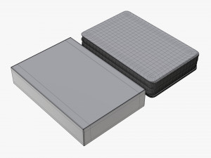 playing card set with closed box Model 3D