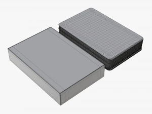 playing card set with closed box 3D Model