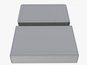 playing card set with closed box Model 3D