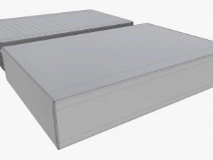 playing card set with closed box 3D Model