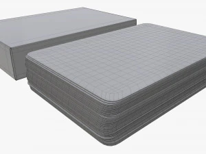 playing card set with closed box 3D Model