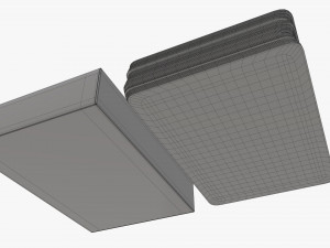 playing card set with closed box Model 3D
