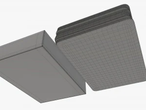 playing card set with closed box 3D Model