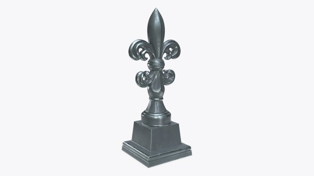 sculptured lily statuette 3D Model .c4d .max .obj .3ds .fbx .stl .blend 