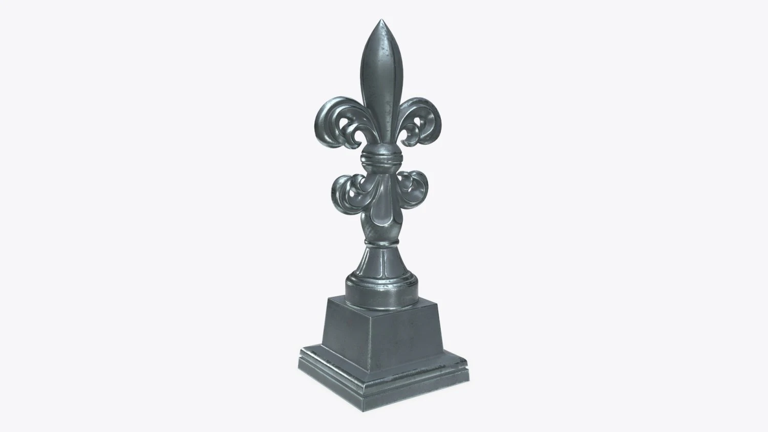 sculptured lily statuette 3D Model .c4d .max .obj .3ds .fbx .stl .blend 